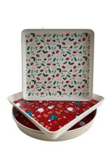 Bandeja De Natal Quadrada