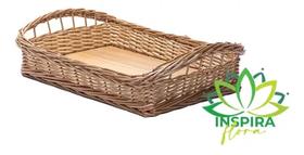 Bandeja De Pães Vime 10x32x50 Padaria Retangular Ref.322 Lar