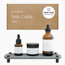 Bandeja de pedra absorvente de água Sink Caddy Dorai Home Slate