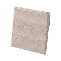 Bandeja De Pedra Natural Esculpida À Mão Com Textura Erosada, Conjunto De Porta-Copos Quadrilátero