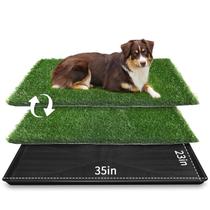 Bandeja de penico Dog Grass LOOBANI grande 90x60cm com 2 almofadas