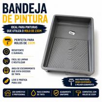 Bandeja de Pintura Grande e Pequena Profissional para Rolo Tinta Parede Tamanho:Grande Bandeja de Pintura Grande e Pequena Profissional para Rolo Tinta Parede Tamanho:Grande