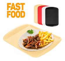 Bandeja De Plastico Fast Food 44x30 Cores - Lanchonete Restaurante Prática