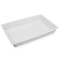 Bandeja De Plastico Retangular Branca 2,2l Plasvale - 30x20x6cm (cxlxa) Branco Bandeja De Plastico Retangular Branca 2,2l Plasvale - 30x20x6cm (cxlxa) Branco