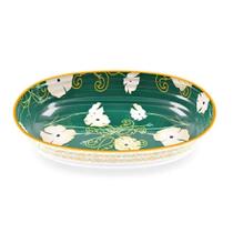 Bandeja de risotto guzzini fusion 32x23cm em melamina verde 28193552 Bandeja de risotto guzzini fusion 32x23cm em melamina verde 28193552