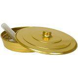 Bandeja De Santa Ceia Em Alumínio 56 cálice dourada