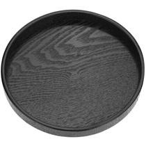 Bandeja de servir de madeira River Round 30cm Black Home Restaurant