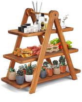 Bandeja de Servir Manspdier Retangular de Madeira com 3 Níveis 43 cm Bandeja de Servir Manspdier Retangular de Madeira com 3 Níveis 43 cm