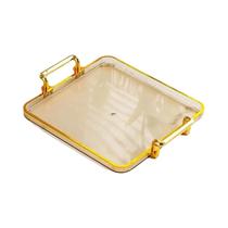 Bandeja De Servir Multiuso Com Alças, Decoração De Mesa De Centro Para Banheiro, Pátio