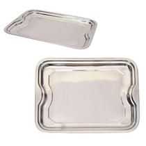 Bandeja De Servir Retangular 38Cm Inox Jaipur - Mimo Style Bandeja De Servir Retangular 38Cm Inox Jaipur - Mimo Style