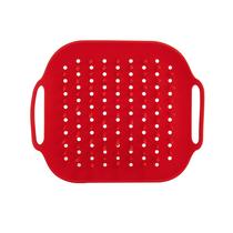 Bandeja de silicone Air Fryer Instant Pot Accessory vermelha