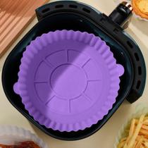 Bandeja de silicone forno air fryer casa cozinha bandeja de silicone forno air fryer casa cozinha cor:roxo