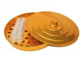 Bandeja De Suco Dourada 34 Cálices Para Servir Santa Ceia Bandeja De Suco Dourada 34 Cálices Para Servir Santa Ceia