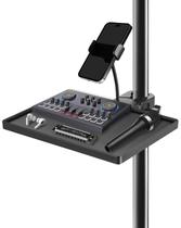 Bandeja de suporte de microfone com suporte de telefone Gooseneck BILIONE Bandeja de suporte de microfone com suporte de telefone Gooseneck BILIONE