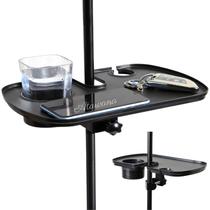 Bandeja de suporte para microfone Atarvana Universal com suporte para bebidas Bandeja de suporte para microfone Atarvana Universal com suporte para bebidas