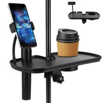 Bandeja de suporte para microfone Toyvian Universal com suporte para bebidas Bandeja de suporte para microfone Toyvian Universal com suporte para bebidas