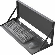 Bandeja de teclado com suporte de parede VIVO Flip Down 60x20cm preta Bandeja de teclado com suporte de parede VIVO Flip Down 60x20cm preta