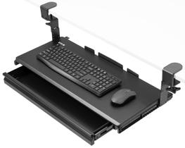 Bandeja de teclado VIVO MOUNT-KB05HB-DR ajustável em altura preta Bandeja de teclado VIVO MOUNT-KB05HB-DR ajustável em altura preta