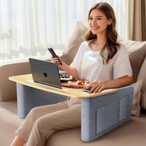 Bandeja de TV IKIKAKI para Comer no Sofá - Com Suporte para Tablet e Telefone