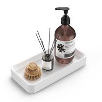 Bandeja de vaidade Gurygo 8 Ceramic, conjunto pequeno retangular branco/1 Bandeja de vaidade Gurygo 8 Ceramic, conjunto pequeno retangular branco/1