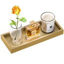 Bandeja de vaidade ZHWS Gold para dispensador de sabonete, perfume, joias, etc