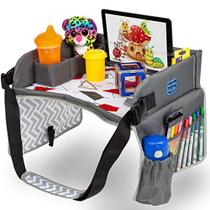 Bandeja de viagem Kenley Kids Toddler Car Seat Lap Table vermelha/cinza