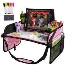 Bandeja de Viagem Lusso Gear Kids - Rosa Unicórnio - Para Bebês e Crianças Bandeja de Viagem Lusso Gear Kids - Rosa Unicórnio - Para Bebês e Crianças