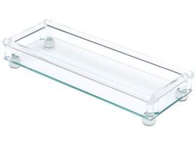 Bandeja de Vidro Decorativa Retangular Wolff 25904 12x6x33cm Bandeja de Vidro Decorativa Retangular Wolff 25904 12x6x33cm