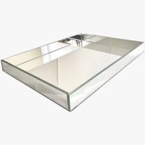 Bandeja de Vidro espelhada 37,5 x 27,5 cm