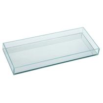 Bandeja de Vidro Transparente Banheiro Lavabo Sala 30x12 cm Bandeja de Vidro Transparente Banheiro Lavabo Sala 30x12 cm