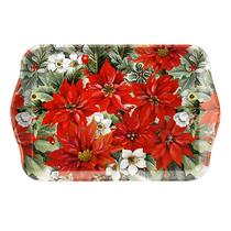 Bandeja Decorada 13x21cm Ambiente Poisétia por Toda Parte - AMBIENTE GUARDANAPO