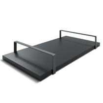 Bandeja Decorativa 25x50cm Borda Infinita Alça Preta Bandeja Decorativa 25x50cm Borda Infinita Alça Preta