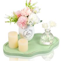 Bandeja decorativa BIEOFFEI Cloud Wood para velas e perfume