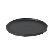 Bandeja Decorativa de Cerâmica Preto 27cm VI0012 BTC