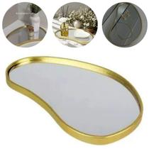 Bandeja Decorativa de Vidro Espelhada Still Decor 29cm x 17cm