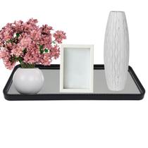 Bandeja Decorativa de Vidro Multiuso Retangular