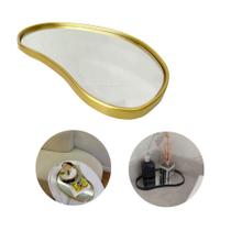 Bandeja Decorativa Dourada Espelhada Minimalista Banheiro Bandeja Decorativa Dourada Espelhada Minimalista Banheiro
