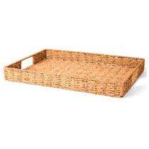 Bandeja Decorativa em Fibra Natural Retangular 45x30cm Mart