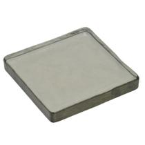 Bandeja decorativa em vidro espelhado na cor fume 17,5cm Bandeja decorativa em vidro espelhado na cor fume 17,5cm