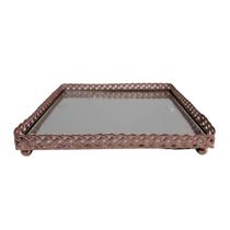 Bandeja Decorativa Espelhada 17,5cm - Bandeja Decorativa Espelhada 17,5cm -