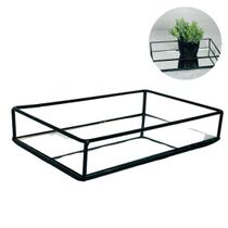 Bandeja Decorativa Espelhada Cantinho Café Bar Escritório Bandeja Decorativa Espelhada Cantinho Café Bar Escritório