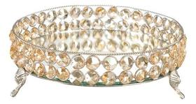Bandeja Decorativa Espelhada Cristal Luxo Banheiro Lavabo Bandeja Decorativa Espelhada Cristal Luxo Banheiro Lavabo