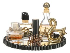 Bandeja Decorativa Espelhada Redonda Taças Perfumes Cosméticos Velas Lavabo Banheiro Bandeja Decorativa Espelhada Redonda Taças Perfumes Cosméticos Velas Lavabo Banheiro