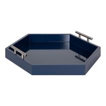 Bandeja decorativa Kate and Laurel Lipton Modern Hexagon 45cm