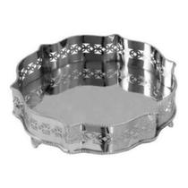 Bandeja Decorativa Metal Ondulado Design Classico Luxo Bandeja Decorativa Metal Ondulado Design Classico Luxo