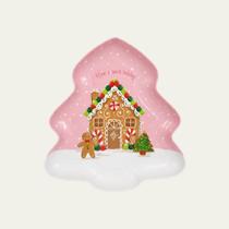 Bandeja Decorativa Multifuncional Natalina em Metal 25x25cm - Doremi DESENHO:BISCOITO ROSA Bandeja Decorativa Multifuncional Natalina em Metal 25x25cm - Doremi DESENHO:BISCOITO ROSA