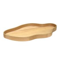 Bandeja Decorativa Orgânica Em Madeira Na Cor Marrom 61,5x5cm Bandeja Decorativa Orgânica Em Madeira Na Cor Marrom 61,5x5cm
