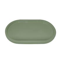 Bandeja Decorativa Oval Verde Eucalipto Un - Tasil Bandeja Decorativa Oval Verde Eucalipto Un - Tasil