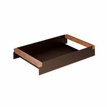 Bandeja Decorativa para Sala de Jantar Linha Nexo 40x25cm Aço Corten