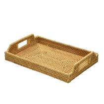 Bandeja Decorativa Rattan com Alça 34cm Espressione